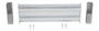 Vestil Galvanized Steel 2 Ribbed Drop In Style Guard Rail - 30 In Length - Gray