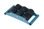 Vestil Steel Fixed Machinery Skates - 16-1/4 In. x 8-1/2 In. x 4 In. 12,000 lb - Blue