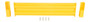Vestil Steel 2 Ribbed Drop In Style Guard Rail - 42 In. Length - Yellow