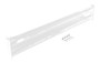 Vestil Steel 2 Ribbed Bolt On Style Guard Rail - 66 In. Length - White