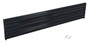 Vestil Steel 3 Ribbed Bolt On Style Guard Rail - 77.875 In. Length - Black
