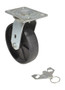 Vestil Glass Filled Nylon Swivel With 4-Position Lock and Top Plate - 8 In. Diameter x 2 In. Width 1400 lb - Black