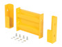 Vestil Steel 2 Ribbed Drop In Style Guard Rail - 12 In. Length - Yellow