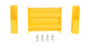 Vestil Steel 2 Ribbed Drop In Style Guard Rail - 12 In. Length - Yellow