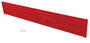 Vestil Steel 3 Ribbed Bolt On Style Guard Rail - 113.875 In. Length - Red