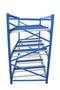 Vestil Steel Carton Flow Rack - 4 Ft. Length 3 Level 1,000 lb - Blue