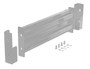 Vestil Steel 2 Ribbed Drop In Style Guard Rail - 30 In Length - Silver