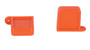 Vestil Thick Polyurethane Magnetic Fork Tip Protector - 5-5/8 In. x 3/4 In. Fork Pocket - Orange