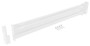 Vestil Steel 2 Ribbed Drop In Style Guard Rail - 66 In. Length - White