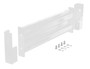 Vestil Steel 2 Ribbed Drop In Style Guard Rail - 30 In Length - White