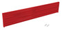 Vestil Steel 3 Ribbed Bolt On Style Guard Rail - 77.875 In. Length - Red