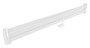 Vestil Steel 2 Ribbed Drop In Style Guard Rail - 90 In. Length - White