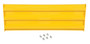 Vestil Steel 3 Ribbed Bolt On Style Guard Rail - 53.875 In. Length - Yellow