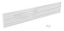 Vestil Steel 3 Ribbed Bolt On Style Guard Rail - 77.875 In. Length - White