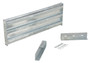 Vestil Galvanized Steel 3 Ribbed Drop In Style Guard Rail - 41.875 In. Length - Gray