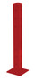 Vestil Steel Rigid Tube Post Drop In - 42 In. For 3 Ribbed Drop In Style Guard Rails - Red