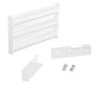 Vestil Steel 3 Ribbed Drop In Style Guard Rail - 24 In. Length - White