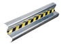 Vestil Galvanized Steel Straight Guard Rail - 48 In. Length - Gray