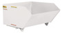 Vestil Steel Light Duty Low Profile Self Dumping Hopper - 1-1/2 Cubic Yard 2000 lb - White