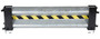 Vestil Galvanized Steel Drop In Guard Rail - 2 Ribbed 48 In. Length - Gray