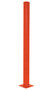 Vestil Steel Rigid Tube Post Bolt On Style - 72 In. For 3 Ribbed Bolt On Style Guard Rails - Orange