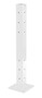 Vestil Steel Rigid Tube Post Drop In - 42 In. For 3 Ribbed Drop In Style Guard Rails - White