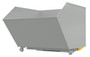 Vestil Steel Light Duty Bump and Dump Hopper - 1-1/2 Cubic Yard 2,000 lb - Machine Gray
