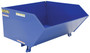 Vestil Steel Heavy Duty Low Profile Self Dumping Hopper - 1 Cubic Yard 6000 lb - Blue