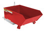 Vestil Steel Light Duty Low Profile Self Dumping Hopper - 1/4 Cubic Yard 2000 lb - Red