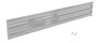 Vestil Steel 3 Ribbed Bolt On Style Guard Rail - 101.875 In. Length - Silver