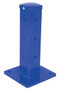 Vestil Steel Rigid Tube Post Drop In - 18 In. For 3 Ribbed Drop In Style Guard Rails - Blue