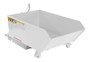 Vestil Steel Light Duty Low Profile Self Dumping Hopper - 1/4 Cubic Yard 2000 lb - White