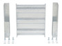 Vestil Galvanized Steel 3 Ribbed Drop In Style Guard Rail - 12 In. Length - Gray