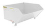 Vestil Steel Medium Duty Low Profile Self Dumping Hopper - 1 Cubic Yard 4000 lb - White