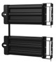 Vestil Steel 3 Ribbed Guard Rail Spring Gate - 29.875 In Length - Black