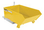 Vestil Steel Light Duty Low Profile Self Dumping Hopper - 1/4 Cubic Yard 2000 lb - Yellow