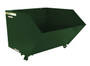 Vestil Steel Heavy Duty Low Profile Self Dumping Hopper - 1-1/2 Cubic Yard 6000 lb - Hunter Green