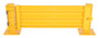Vestil Steel Hinged Guard Rail - 41.875 In. Length 3 Ribbed Gate - Yellow