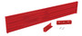 Vestil Steel 3 Ribbed Drop In Style Guard Rail - 89.875 In. Length - Red