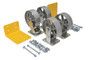 Vestil Semi Steel Caster Kit - 6 In. x 2 In. 4,800 lb - Silver