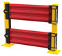 Vestil Steel 3 Ribbed Guard Rail Spring Gate - 41.875 In. Length - Red