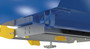 Vestil Steel Heavy Duty Bump and Dump Hopper - 1-1/2 Cubic Yard 6,000 lb - Blue