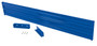 Vestil Steel 3 Ribbed Drop In Style Guard Rail - 113.875 In. Length - Blue