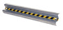 Vestil Galvanized Steel Straight Guard Rail - 72 In. Length - Gray