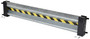 Vestil Galvanized Steel Drop In Guard Rail - 2 Ribbed 72 In. Length - Gray