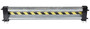 Vestil Galvanized Steel Drop In Guard Rail - 2 Ribbed 72 In. Length - Gray