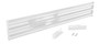 Vestil Steel 3 Ribbed Drop In Style Guard Rail - 89.875 In. Length - White