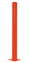 Vestil Steel Rigid Tube Post Drop In - 60 In. For 3 Ribbed Drop In Style Guard Rails - Orange