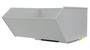 Vestil Steel Heavy Duty Bump and Dump Hopper - 1 Cubic Yard 6,000 lb - Machine Gray