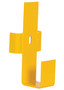 Vestil Steel Center Post Mounting Bracket For Drop In Guard Rail System - Yellow
